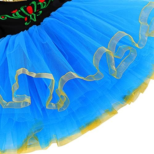 Леотарди за девојки балет танц Туту здолниште со принцеза фустан 3-8 години