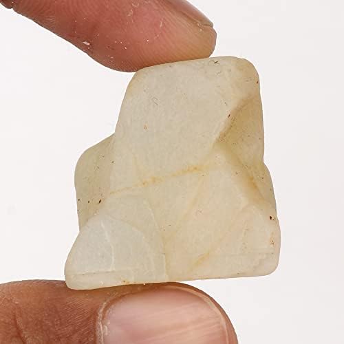GemHub 106,45 ct природен неоткриен бел месечина заздравување кристал за медитација, јога, Реики
