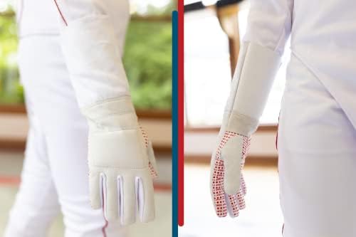 Про -стил Двојна слој Подготвена ракавица за оградување - ракавица за оградување со мечување w/облога против лизгање, внатрешни шевови - одобрени