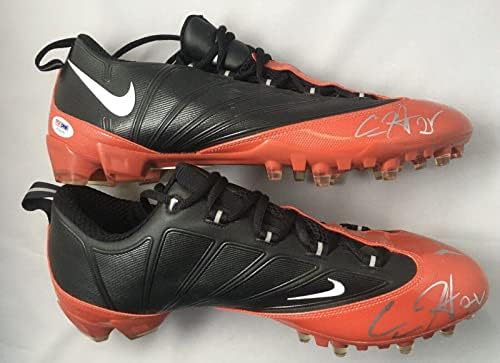 Карлос Хајд потпиша Nike Speed ​​Cleats Autographed PSA/DNA COA X2 HOUSTON TEXANS - Автограмирани NFL Cleats