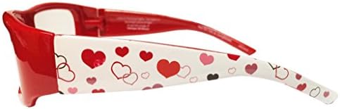 Срце среќни очи пластични холографски 3Д очила - 2 пара