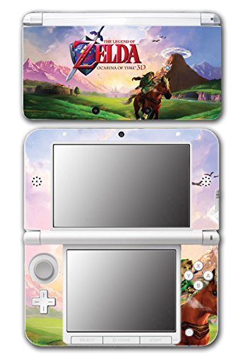 Легенда на Zelda Link Ocarina 3D на Time Epona Navi Video Game Vinyl Decal Sking налепница за покривање на оригиналниот Nintendo 3DS XL