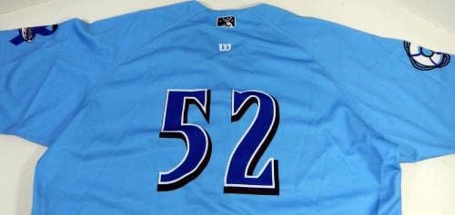 Clearwater Threshers 52 Игра издадена Blue Jersey Prostate Cancer Night 391 - Игра користена дресови на MLB