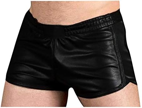 Faux кожни панталони мажи гроздобер хип -хоп панталони мода обичен истегнување велосипедист со долги панталони со панталони
