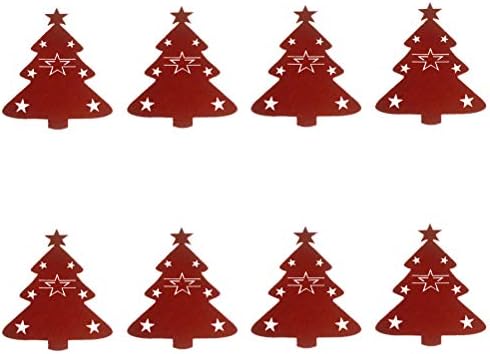 Божиќна декорација на Галпада 8 парчиња за новости за новогодишна елка и торби за вилушки