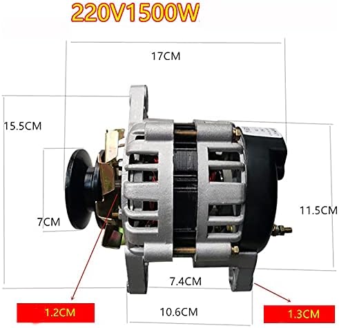 Тркало за домаќинство Платно тркало постојан магнет постојан напон 1500W 220V алтернатор чист бакар-1500W 220V