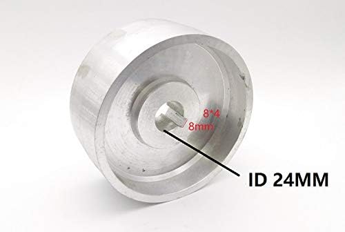 Xucus нов 1305524mm целосно активен алуминиумски контактно тркало Активно тркало за машина за ремен со клуч од 84мм -