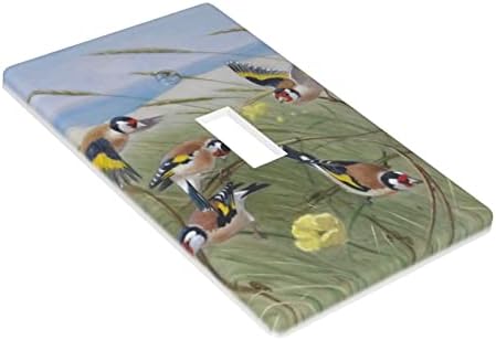 Птица единечна toggle wallидна плоча Декоративни плочи за прекинувачи за светло покрити