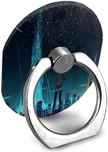 Држач за прстен starвезден ноќен прстен држач за мобилни телефони прилагодлив 360 ° држач за ротација на прсти за iPad, поттикне, телефон