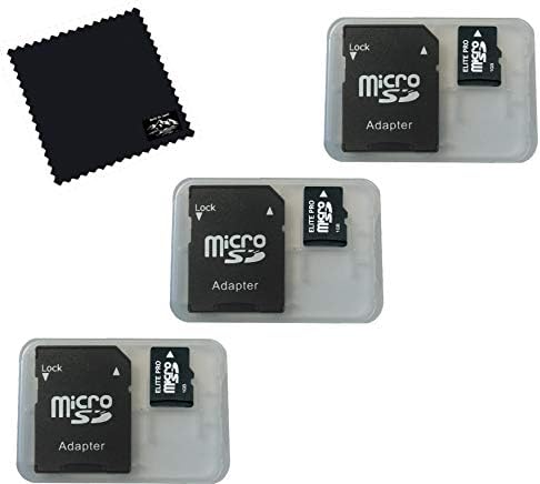 3 Пакет 1gb Микро Мемориски Картички Компатибилен СО 1gb Micro SD И 1 GB Micro SD HC Уреди, 3 Пакет Адаптери И Микро Тф Мемориски