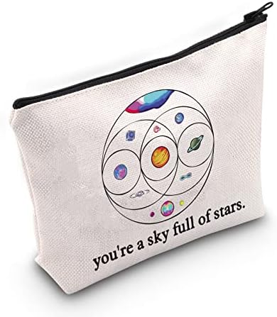 ЛЕВЛО Музички Бенд Козметичка Торба За Шминка Ѕвезда Месечина Сонце Љубовник Подарок Вие Сте Небо Полно Со Ѕвезди Сочинуваат Патент