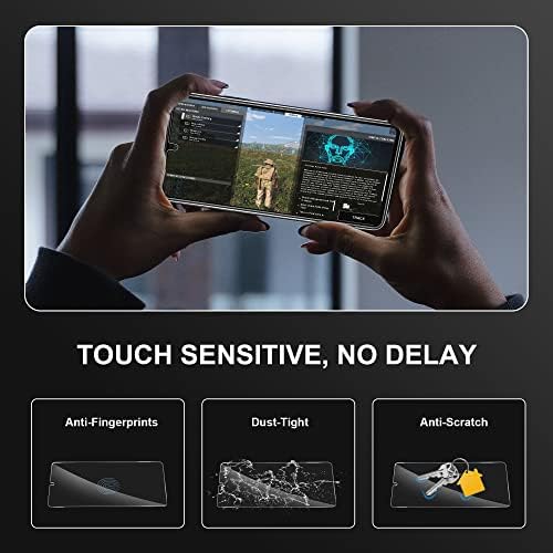 ПУЛЕН За Samsung Galaxy A54 5G Заштитник На Екранот со 2 Пакет Заштитник На Објективот на Камерата, HD Јасно Отпорно На Гребење