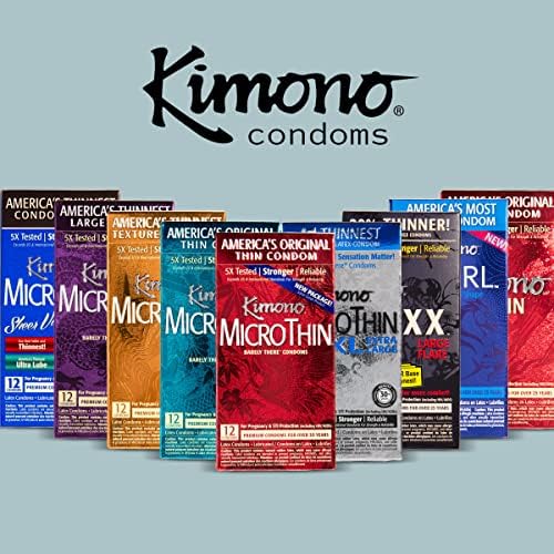 Кимоно микротин „едвај таму“ кондоми, чувствителен латекс, нашиот најтенки кондом, 3 брои