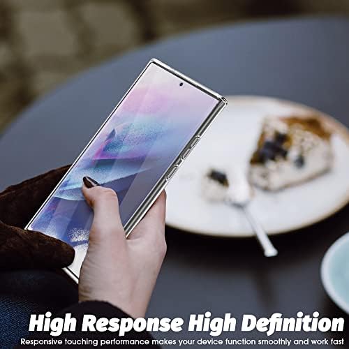 Орзеро Телефон Случај Компатибилен За Samsung Galaxy S23 Ultra 5G, со 2 Пакет Мек Екран Заштитник TPU Висока Транспарентност