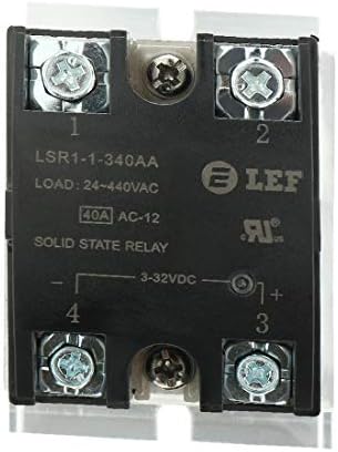 Нов LON0167 LSR1-1-340AA 40A прикажан AC до AC сигурна ефикасност 90-250VAC до 24-440AC SSR Термичко соединение на цврста состојба на