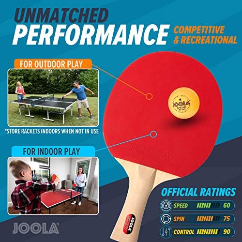 Joola внатре - Професионална табела за тенис во затворен простор MDF со брз прицврстувач за пинг -понг и сет - 10 минути лесно склопување