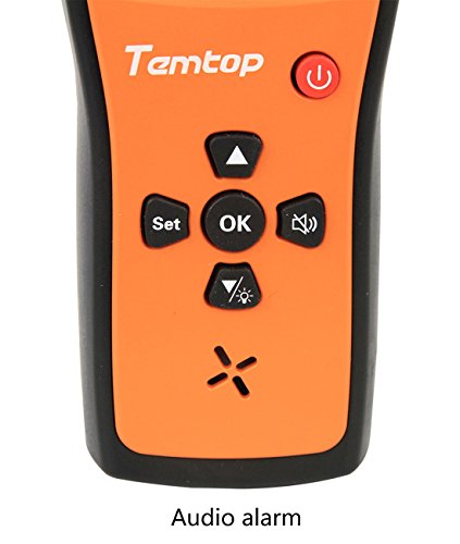 Temtop H2 Детектор за квалитет на воздухот Професионалец HCHO TVOC во реално време монитор Аудио алармен екран задно осветлување