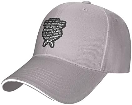 Втор амандман на Уставот на Соединетите држави Бејзбол капа што може да се отвори прилагодлива бејзбол капа, маж маж, голф капи
