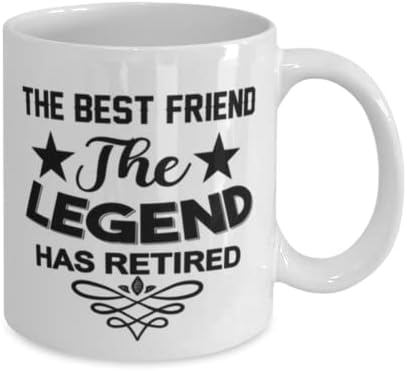Најдобар Пријател Кригла, Легендата Има Пензија, Новина Уникатен Подарок Идеи За Најдобар пријател, Кафе Кригла Чај Чаша Бела