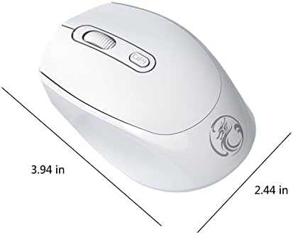 Bluetooth Глушец(Bluetooth 5.1+USB) 2.4 G Бесшумно Безжично Глувче со USB Приемник Преносни Компјутерски Глувци За Компјутер Таблет Дескто