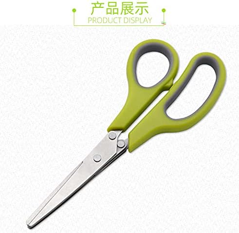 Кујна домаќинство со трислоен зеленчук сецкан зелен кромид ножици, не'рѓосувачки челик повеќеслоен рендан зелен кромид ножици за