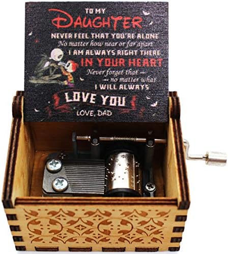 Дрвена музичка кутија Укебобо - ти си мојата музичка кутија за сонце, од тато до ќерка, за деца - 1 сет