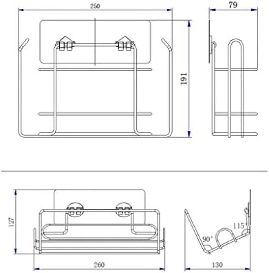 SLSFJLKJ држач за ролна ， ролна хартија за складирање решетката кујна за складирање пластична држач за завиткување кујна кујна хартиена хартија