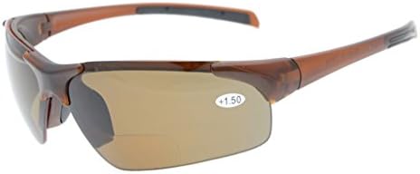 Окепар ТР90 Нераскинливи Спортови Поларизирани Бифокални Очила ЗА Сонце Без Полу-Обрач