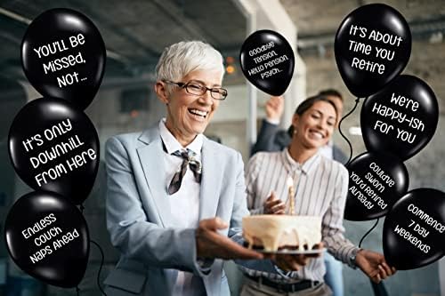 Смешни Балони За Пензионирање | Забавна Среќна Декорација За Пензионирање За Возрасни Мажи Или Жени Забава | Безбедно За Работа 8 Спакувајте