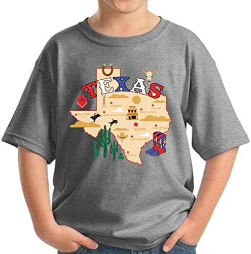 Тексас кошула за деца - на возраст од 6 до 15 години - TX State USA - Младински графички новини сувенири