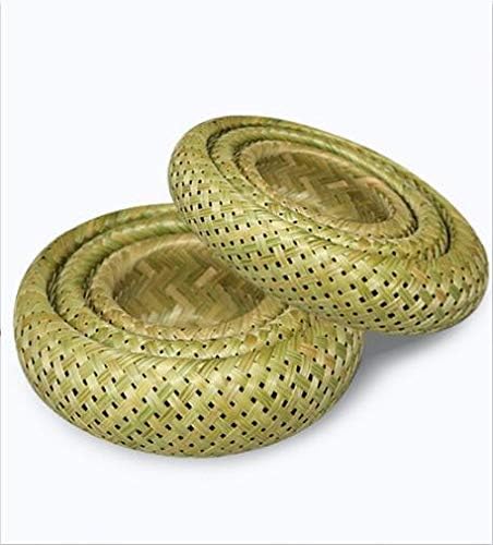 Бамбус ткаени производи Рачно ткаени кујна јајце леб тост кошница складирање овошје кошница антички двослоен птица гнездо шупливи бамбус кошница