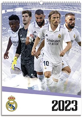Официјален Ѕиден Календар На Реал Мадрид 2023 а3 fsc® | Квадратен Ѕиден Календар 2023 | Календар На Семејни Планери 2023 | Календар На Реал Мадрид