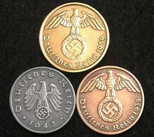 Де 1939 Ретки WW2 германски Монети Историски WW2 Автентични Артефакти Ретки WW2 германски Монети Историски WW2 Автентични Артефакти