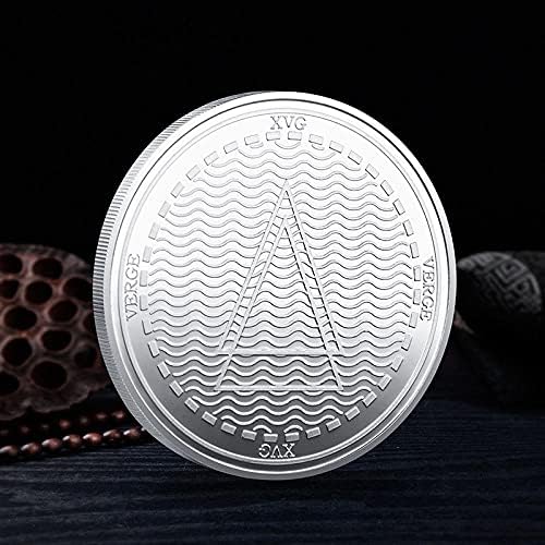 Statessilver-Позлатени Комеморативна Монета Ограничена Колекција Декоративна Монета Со Заштитен Ракав Среќа Монета Дигитални Виртуелна