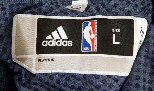 2011-12 Шарлот Бобкетс Игра издадена сина загрева јакна L DP47896 - НБА игра користена