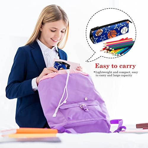 Лаијухуа преносна стилска торба со моливи, пун кожен пенкало, компактен патент торбички, козметичка торба канцеларија додаток Организатор