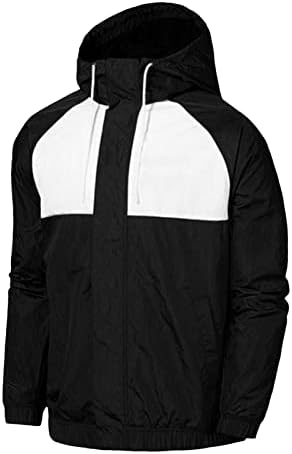 Мајкифу-ГJ Машка лесна ветровитска јакна за крпеница Тенок целосен палто за меки со меки на отворено пролет за дишење на ветерници за дишење