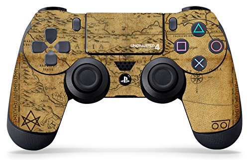 Гар на контролор Uncharted 4 Map - PS4 Controller Skin - Официјално лиценцирана од ПС