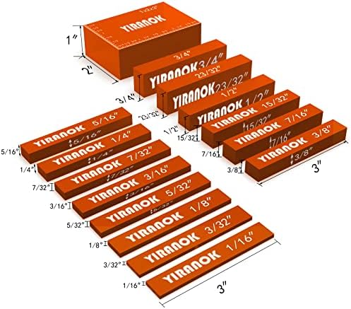 Сет на мерачи на висина на висина на висина на yiranok - Табела за алуминиумски рутер Постави шипки - 15 парчиња табела за табели со алатки