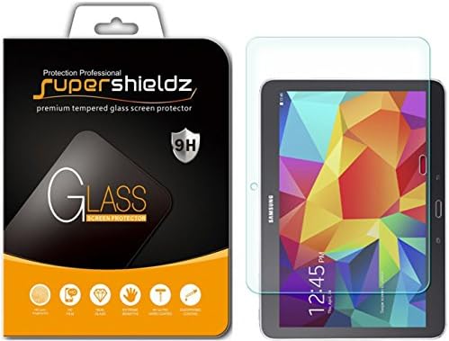 SuperShieldz дизајниран за Samsung Galaxy Tab 4 10.1 инчи заштитено стакло, заштитник на екранот, анти гребнатини, без меурчиња