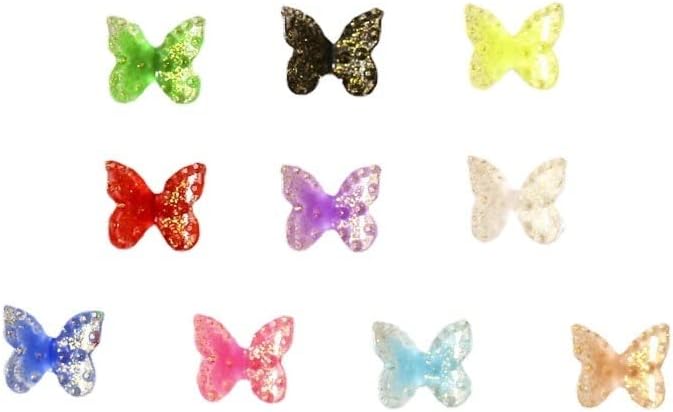 50 парчиња/пакувања пеперутка 3Д ласер едноставен мраз продирајќи во боја, фантазија за боја на нокти, маникир за декорации DIY додатоци