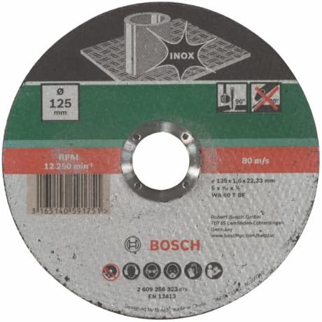 Bosch 2609256323 DIY сечење диск не'рѓосувачки челик 125 mm Ø x 1,6 mm директно