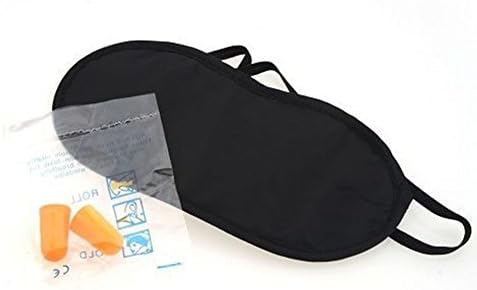 Hiibaby 3 in1 Поставете сет за надувување на вратот перница перница и маска за очи и 2 уво ​​приклучок удобно деловно патување