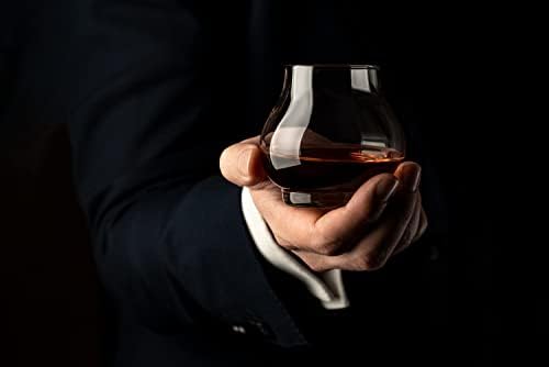 Мали Чаши за Дегустација На Ракија, Коњак и Армањак од 8 мл | Комплет Од 4 | Професионални Кодоши Во Облик На Балон за Носење И Пиење Уреден Алкохол