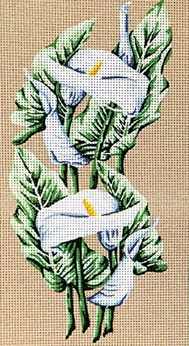 Gebelin l иглички насликани платно таписерии гобелински цвеќиња. 42.504 л