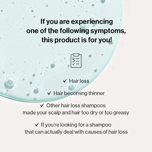 Growus Recover Therapy Шампон за жена и маж, 16,9 fl.oz, шампон за зајакнување на косата за фино, тенка коса, ослободена од парабен, сулфат
