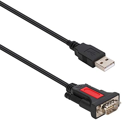 Кабел за адаптер за сериски порта Ashata USB до RS232 DB9, USB до RS232 сериски порта за печатач USB до 232 9-пински сериски порта