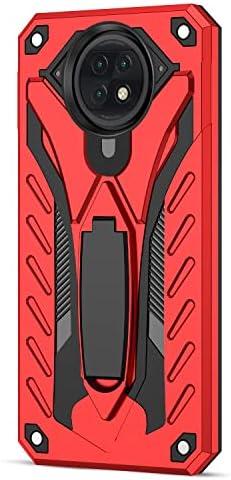 Футрола за паметни телефони Компатибилна Со Redmi Note9/Note9T, Воено Одделение Силно Двослојно Куќиште ЗА Хибридно Цело Тело PU+Tpu, Заштитна