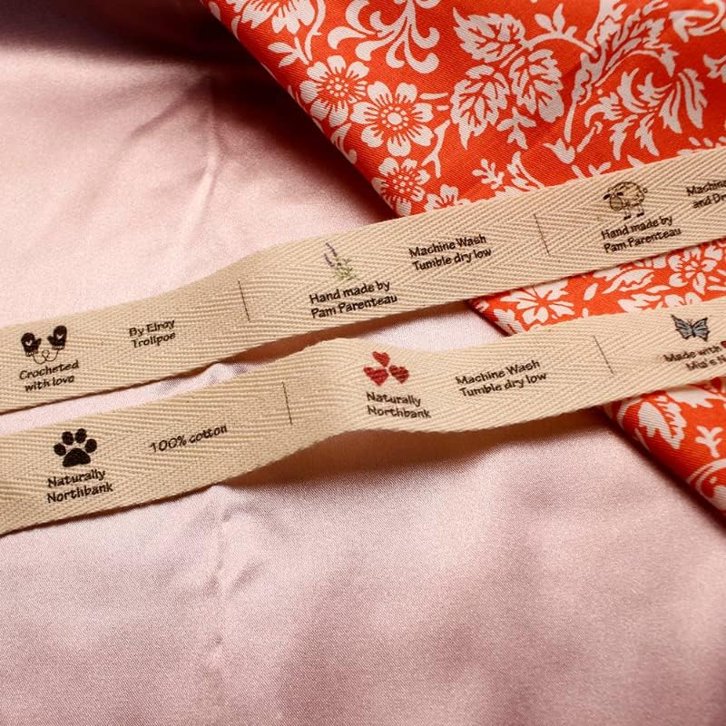 Памук Твил Вебберинг, рамни или склопени етикети, ознаки за плетени работи, обичај, персонализа, рачно изработена етикета, шиење Accessori