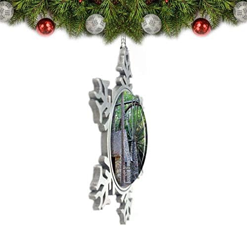 Умсуфа Рим Бери колеџ кампус Georgiaорџија САД Божиќна украс Декорација на дрво кристален метален сувенир подарок